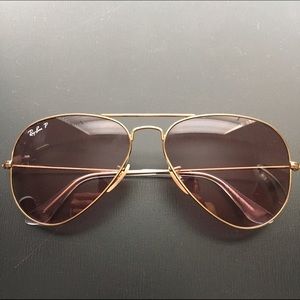 Ray Ban Rose Polarized Aviators
